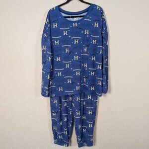 NWT Harry Potter Women's sz L Pajama 2-Piece Set Hogwarts Lounge Warner Brothers